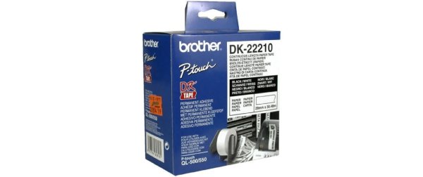 Brother Etikettenrolle DK-22210 Thermo Direct 29 mm x 30.48 m