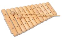 Bontempi Musikinstrument Xylophon mit 12 Holzplättchen