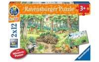 Ravensburger Kleinkinder Puzzle WWW Tiere im Wald und auf der Wiese