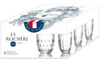 La Rochère Trinkbecher Troquet 250 ml, 4 Stück, Transparent