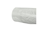 Pauleen LED-Kerzen Set Cosy Feather, Ø 7.6 cm, Grau/Weiss, 2 Stk.