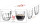 La Rochère Espresso Becher Troquet 100 ml, 4 Stück, Transparent