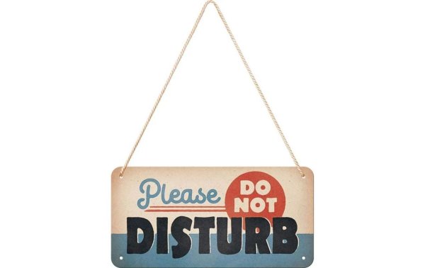 Nostalgic Art Schild Do Not Disturb 20 x 10 cm, Metall