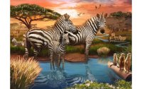 Ravensburger Puzzle Zebras am Wasserloch