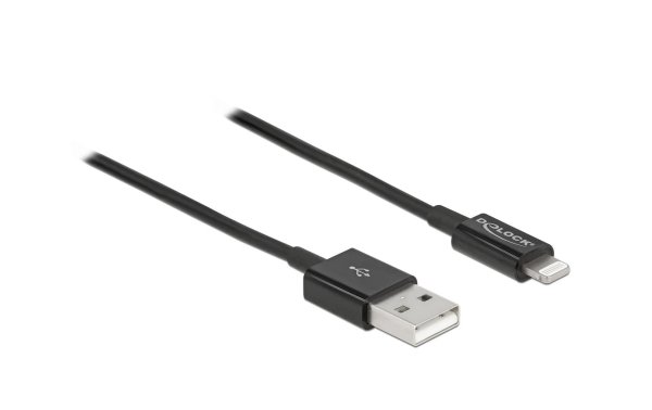 Delock USB 2.0-Kabel für iPhone, iPad, iPod USB A - Lightning 1 m