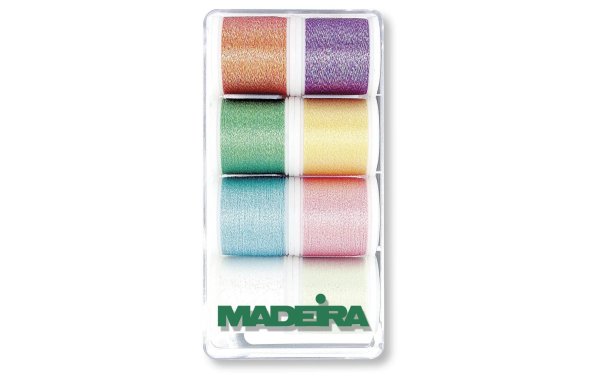Madeira Näh- und Stickgarn Metallic Opal Garnbox Mehrfarbig