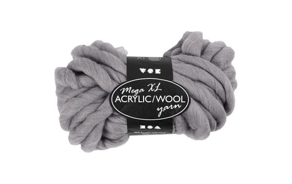 Creativ Company Wolle Acryl XL 15 m Grau
