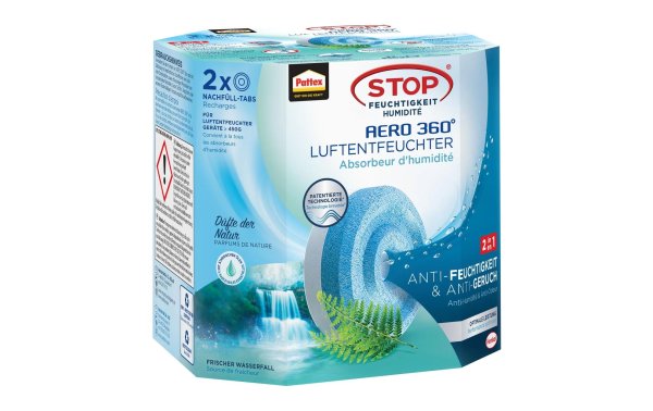 Pattex Nachfüll-Tabs Aero 360 Frischer Wasserfall 2 x 450 g