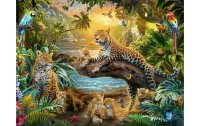 Ravensburger Puzzle Leopardenfamilie im Dschungel