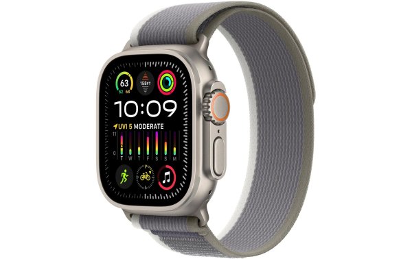 Apple Watch Ultra 2 Trail Loop Grün/Grau S/M