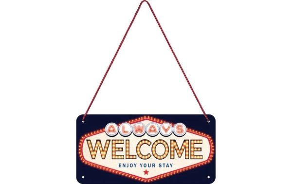 Nostalgic Art Schild Welcome 20 x 10 cm, Metall