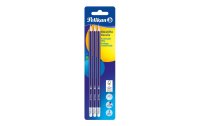 Pelikan Bleistift HB, Blau mit Radierer, 3 Stück