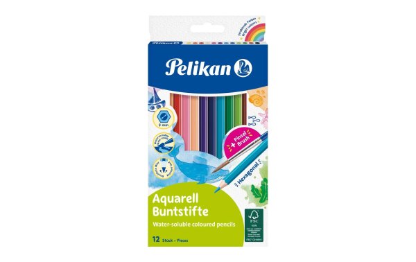 Pelikan Farbstifte Aquarell 12er-Set