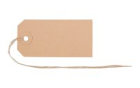 Biella Preisanhänger 4 x 8 cm, Braun, 50 Stück