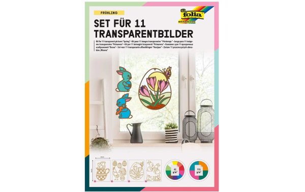 Folia Bastelset Oster-Transparentbilder 21-teilig