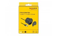 Delock Tisch-Hub USB 3.0 Typ A/C + HD Audio