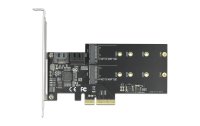 Delock SATA-Controller PCI-Ex4 - 3xSATA3, 2xM.2 Key-B