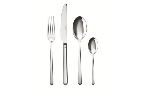 Sambonet Besteck-Set Linear 24-teilig, Silber