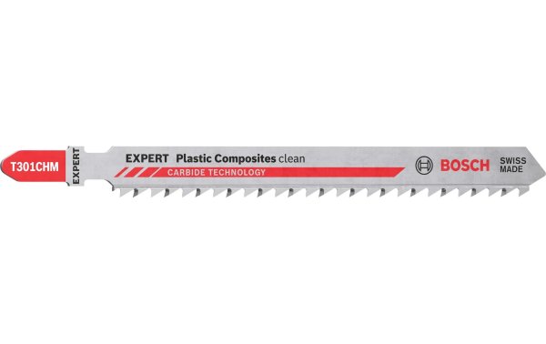 Bosch Professional Stichsägeblatt EXPERT Plastic Composites T 301 CHM, 3 Stk