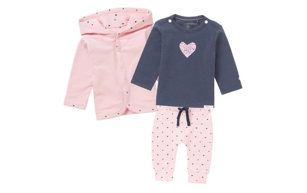 noppies Baby-Bekleidungset Light Rosé 3er Set Gr. 68