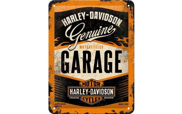 Nostalgic Art Schild Harley Davidson Garage 40 x 60 cm, Metall