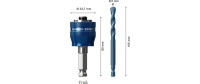 Bosch Professional Adapter mit TCT Bohrer, 8.5 mm