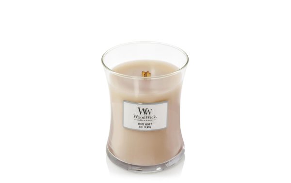 Woodwick Duftkerze White Honey Medium Jar