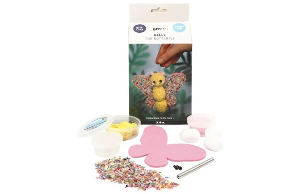 Creativ Company Modellier-Set Silk / Foam Clay Schmetterling, 1 Set