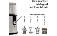 ADE Kaffeemühle KA 1805 Edelstahl, Schwarz