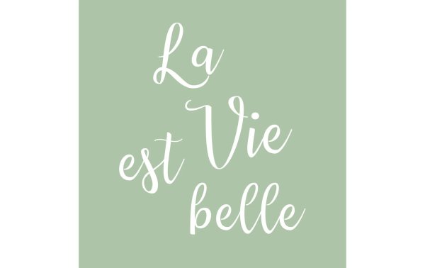 Braun + Company Papierservietten La vie est belle, 33 cm x 33 cm, 20 Stück