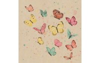 Braun + Company Papierservietten Schmetterlinge, 33 cm x...