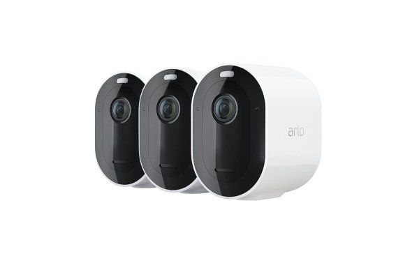 Arlo Netzwerkkamera Pro 4 VMC4350P Zusatzkamera, Weiss, 3er Set