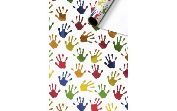 Stewo Geschenkpapier Hands 70 x 150 cm, Weiss