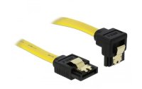 Delock SATA2-Kabel gelb, gewinkelt, Clip, 30 cm