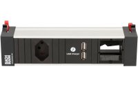 Bachmann Einbausteckerleiste POWER FRAME T13, USB, Custom-ABD Leer