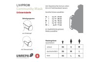 UNREPA Community Stoffmaske LIVIPRO Evolution Gr. L, Schwarz