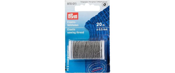 Prym Elastikfaden 0.5 mm, Hellgrau