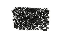 Creativ Company Rocailles-Perlen 8/0 Schwarz matt