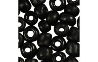 Creativ Company Rocailles-Perlen 8/0 Schwarz matt
