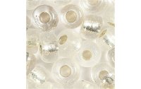 Creativ Company Rocailles-Perlen 8/0 Silber/Transparent
