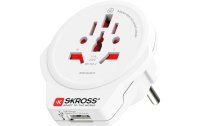SKROSS Reiseadapter World to Europe USB