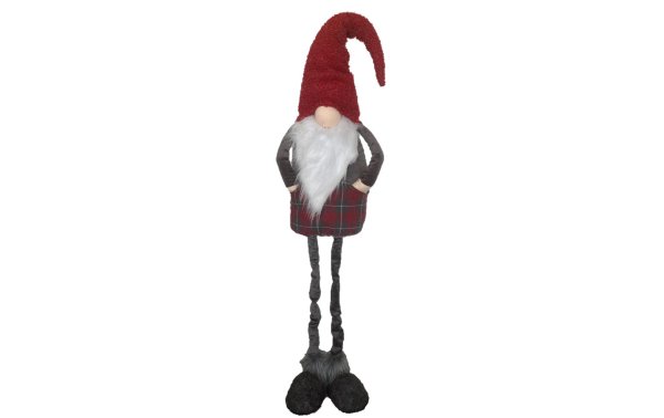 Dameco Weihnachtsfigur Wichtel 155 cm, Grau/Rot