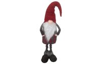 Dameco Weihnachtsfigur Wichtel 155 cm, Grau/Rot