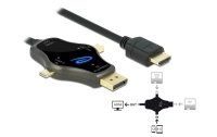 Delock Kabel DisplayPort/Mini-DisplayPort/USB Type-C - HDMI, 1.75 m