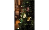 Sirius Weihnachtskugel Luna Glocke, Ø 9 cm, Bordeaux