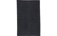 Liv Interior Baumwollteppich Herringbone 60 cm x 90 cm, Schwarz