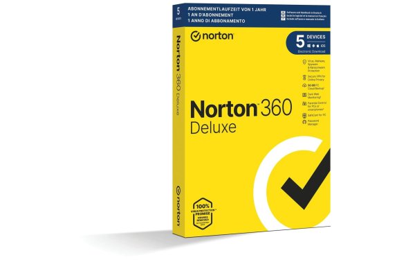 Norton Norton 360 Deluxe Box, 5 Device, 1 Jahr
