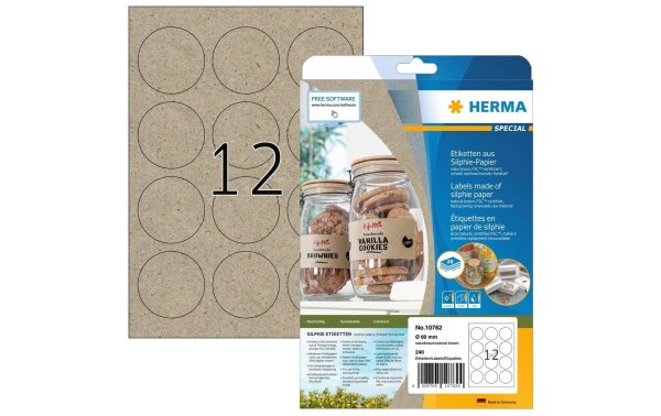 HERMA Runde Etiketten Ø 60 mm, 20 Blatt