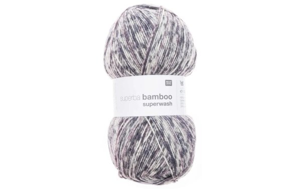 Rico Design Wolle Bamboo für Socken 4-fädig, 100 g, Lila; Blau