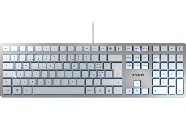 Cherry Tastatur KC 6000 Slim CH-Layout Silber